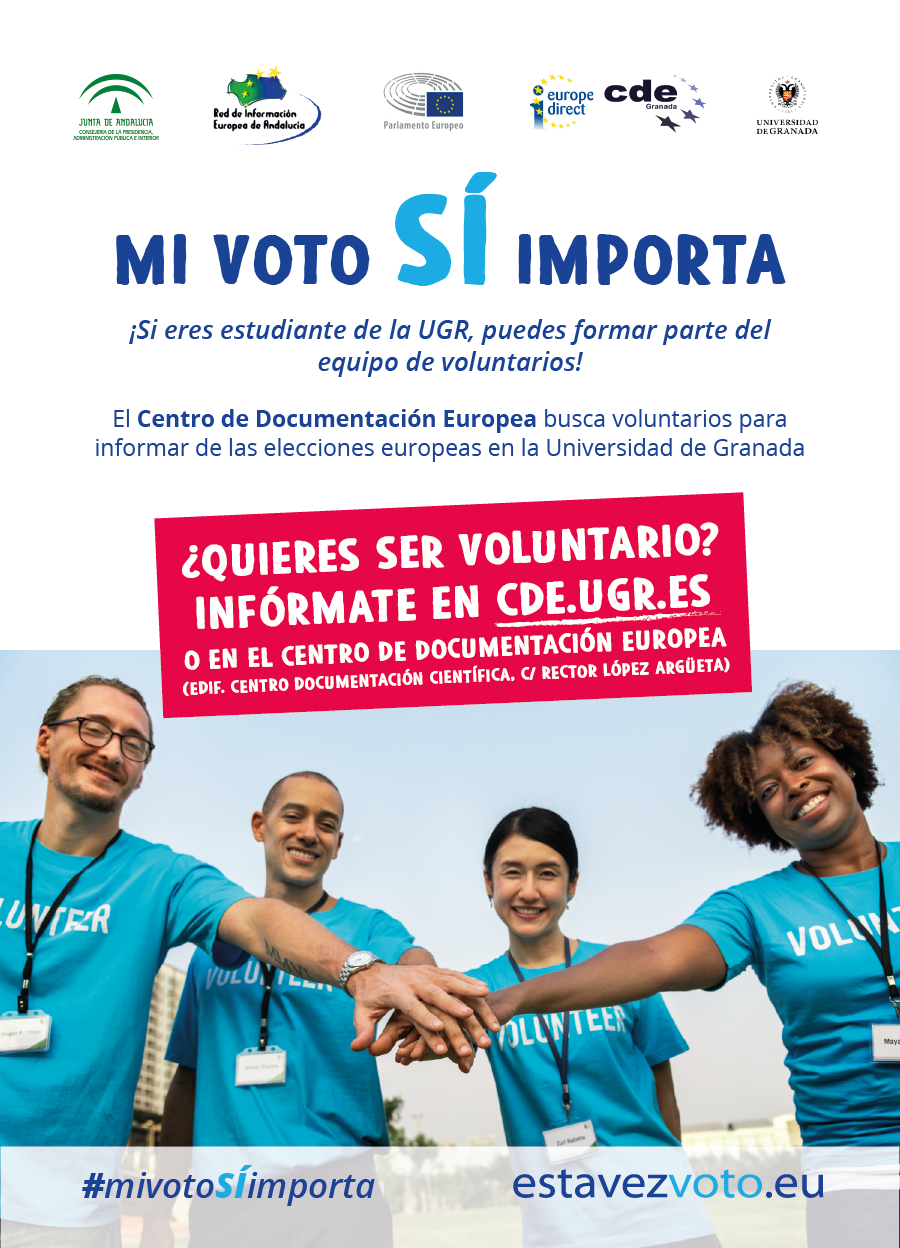diseñador caloría Leyenda Mi voto SÍ importa! Si eres estudiante de la UGR, forma parte del equipo de  voluntarios para las elecciones europeas - Centro de Documentación Europea  - Universidad de Granada